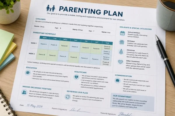 Understand parenting plans Crawley